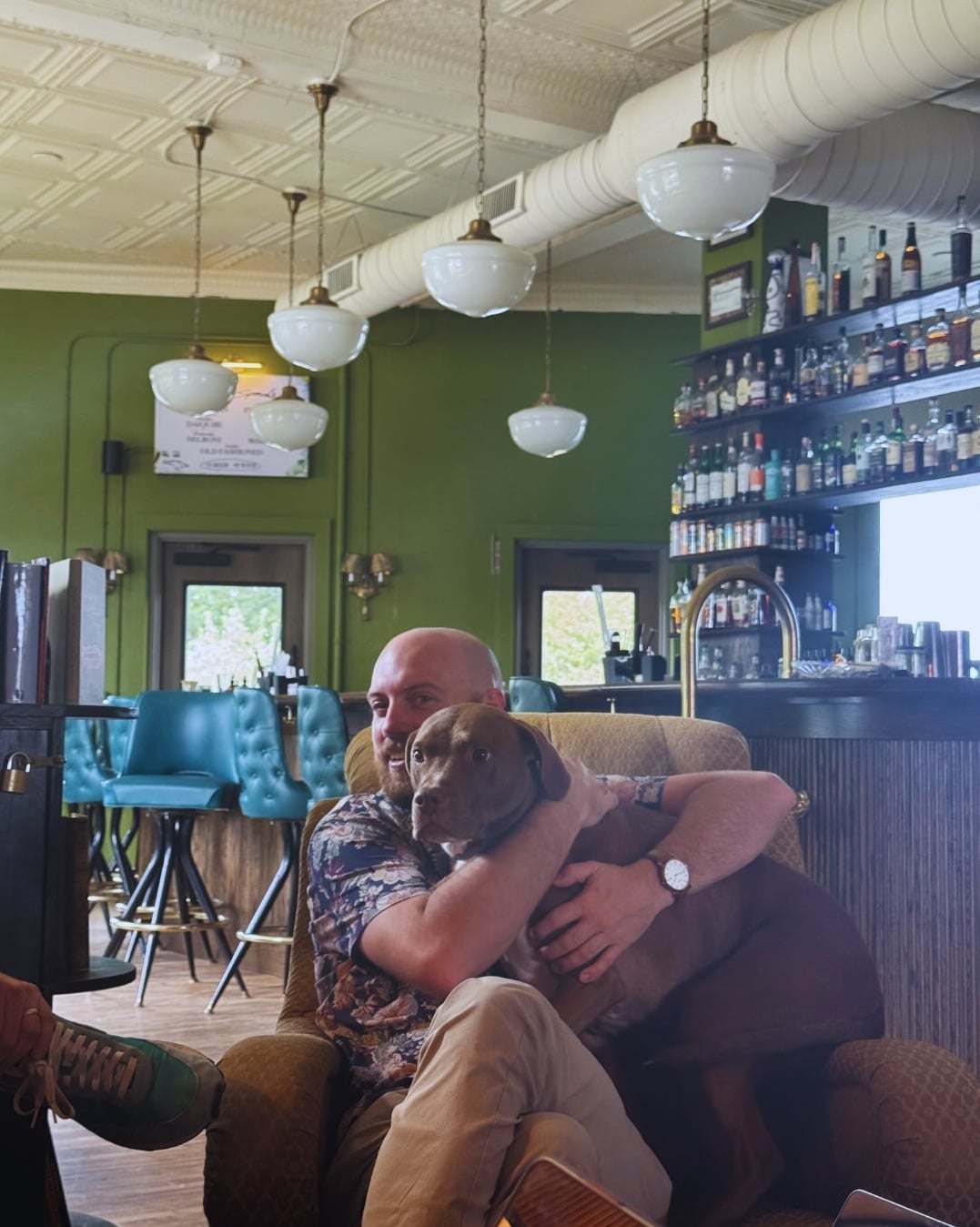 Cozy interior with vintage charm and friendly atmosphere.