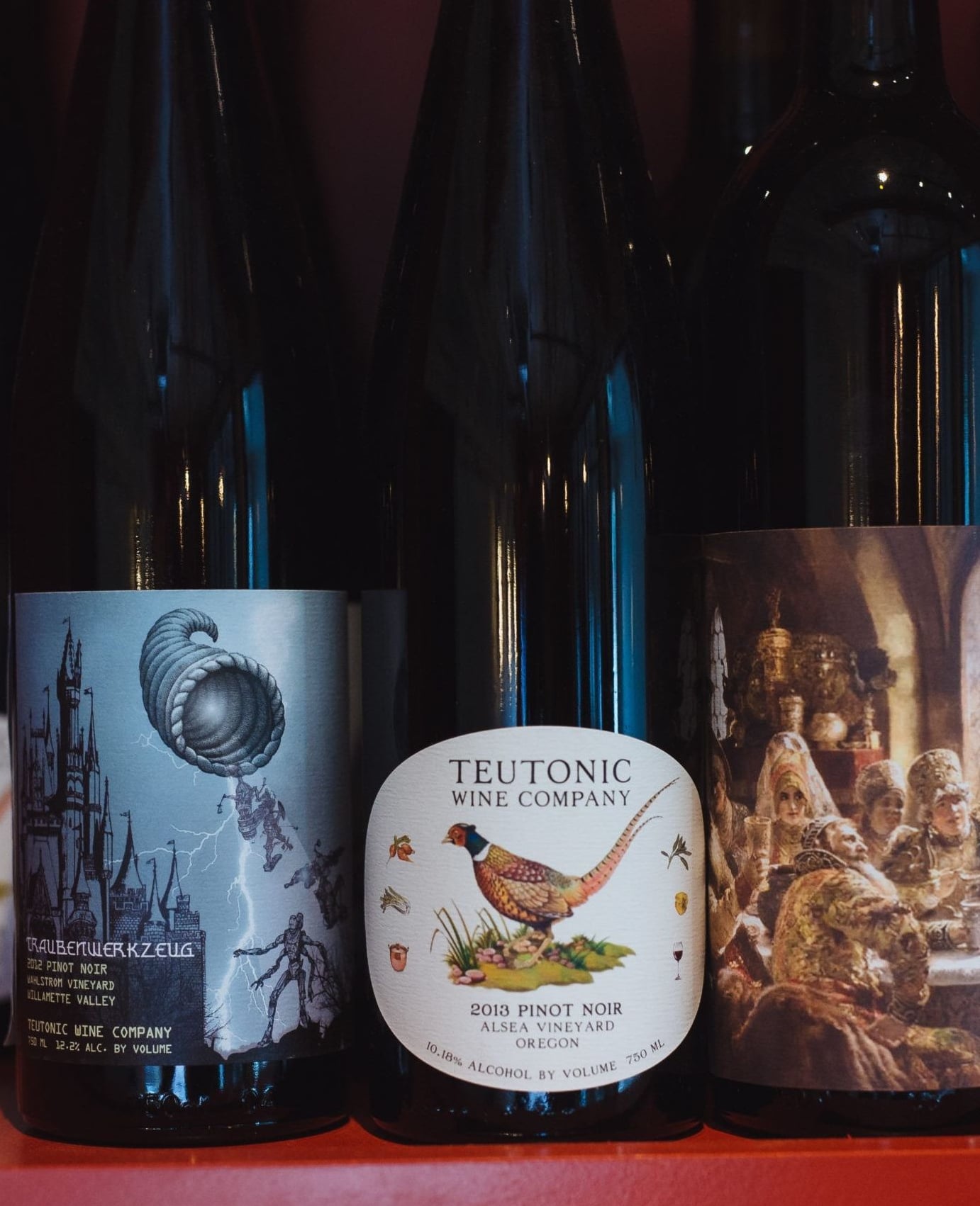 Selection of fine wines