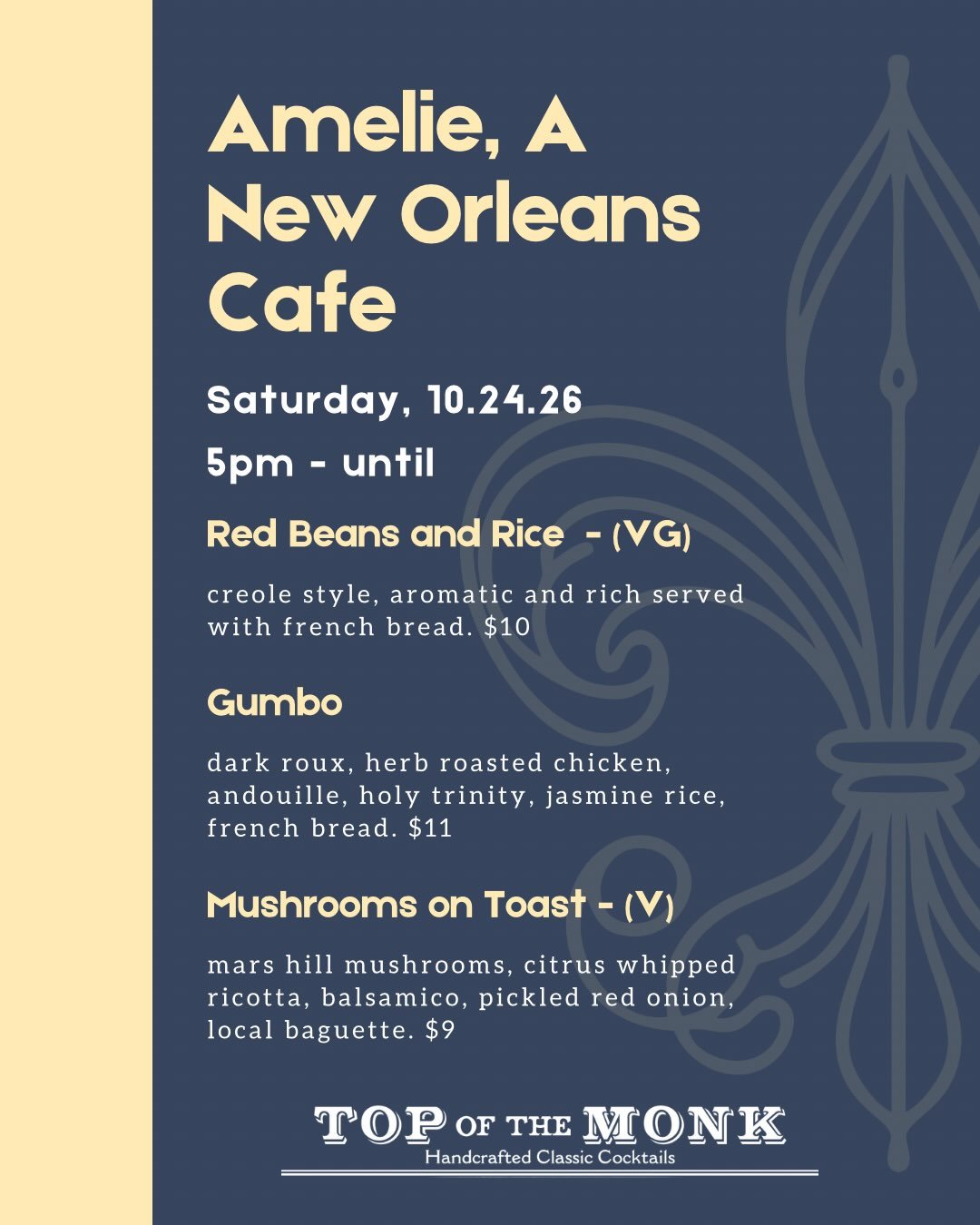 Amelie, A New Orleans Cafe Pop-Up