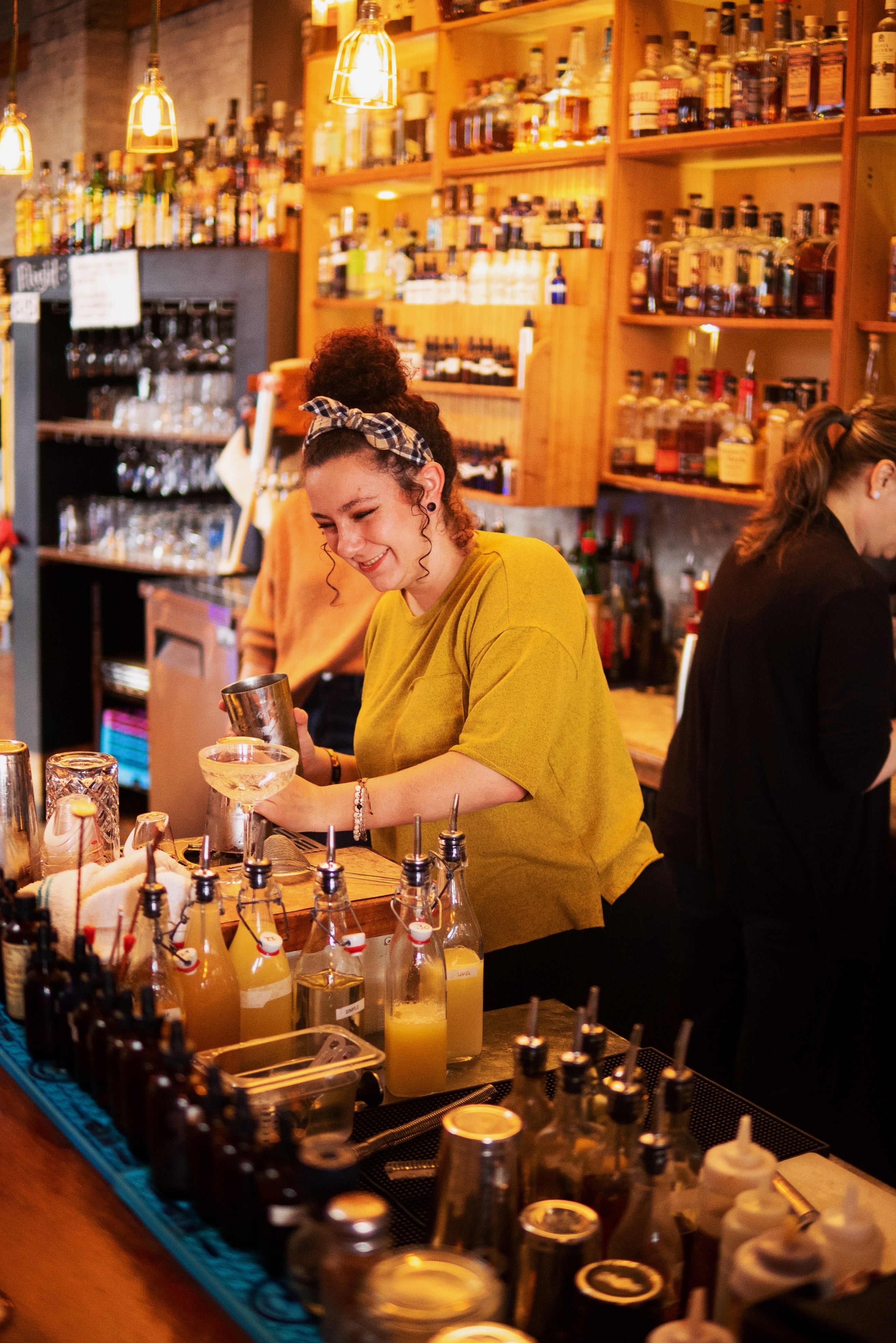 Behind the bar: the bottle wall and house tinctures