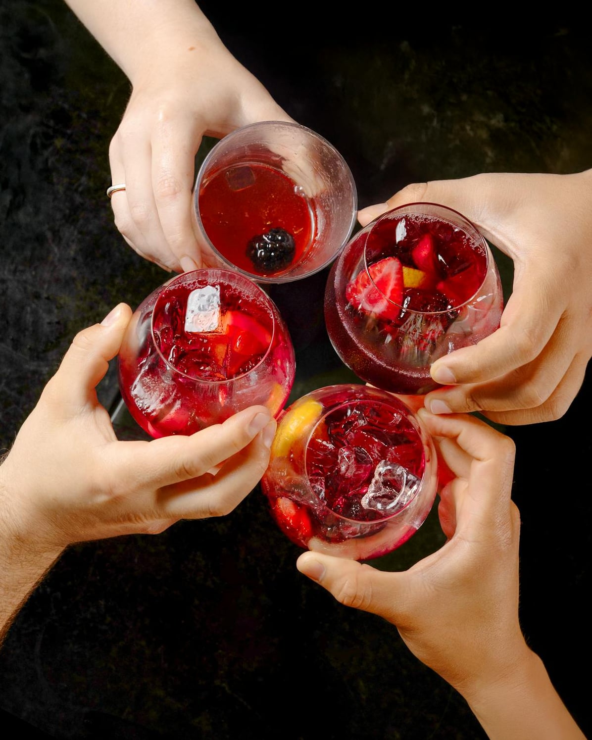 Cheers with Cúrate's Sangria Salud, a summer favorite