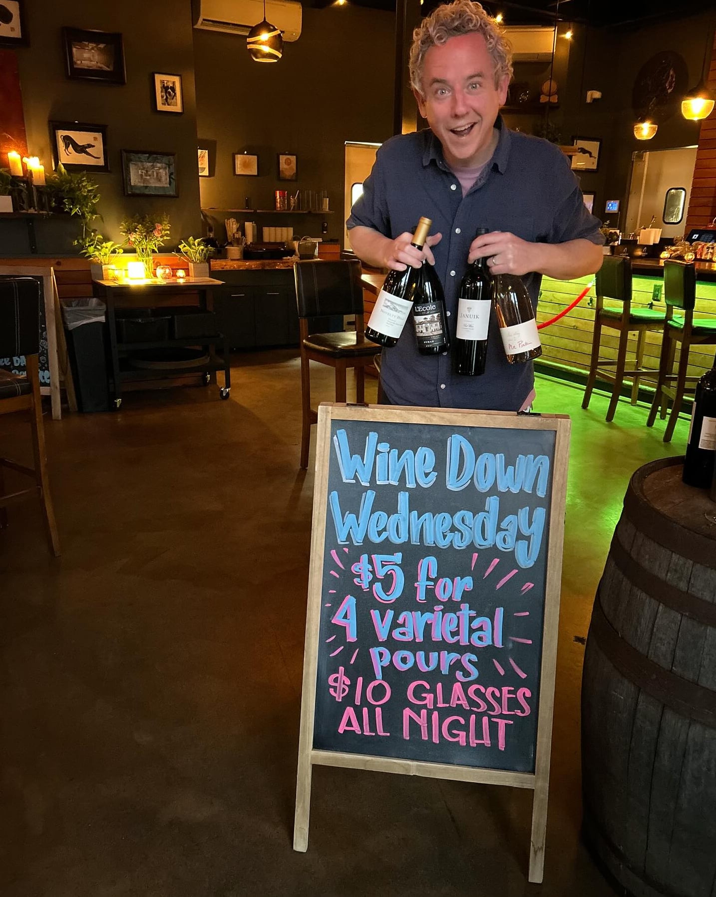 Wine Down Wednesday specials and selections at The Hound.