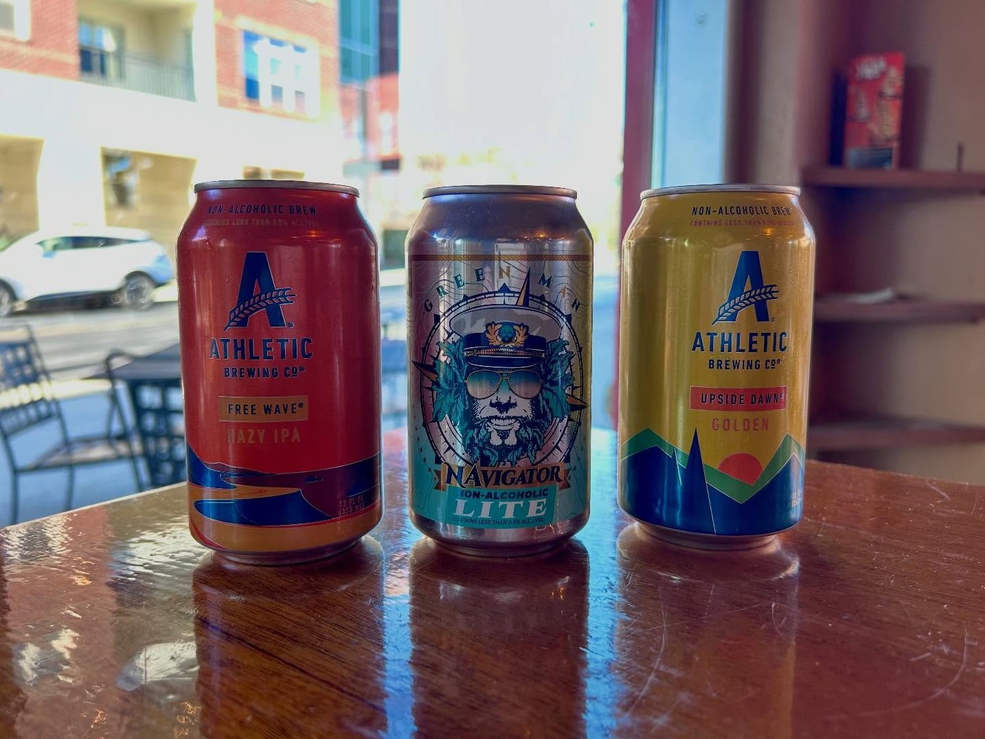 Craft beer selection on tap