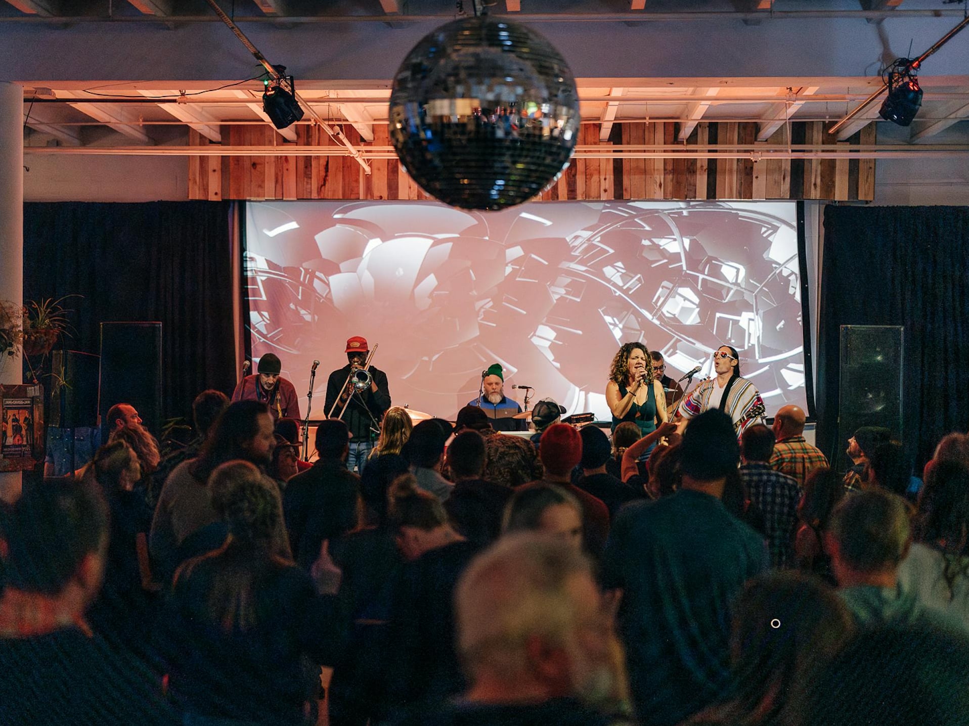 Live music performance in an intimate venue setting.