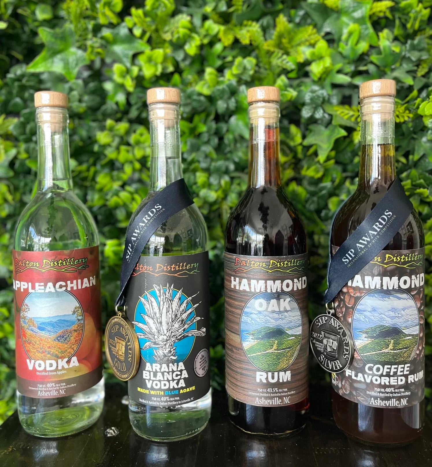 Dalton Distillery award-winning product lineup