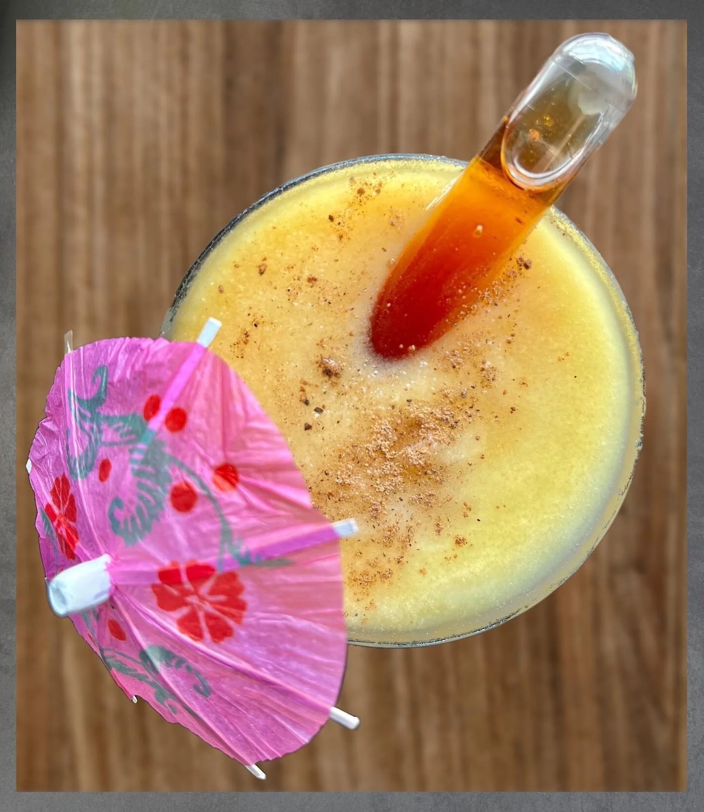 Signature tropical-inspired cocktail creation