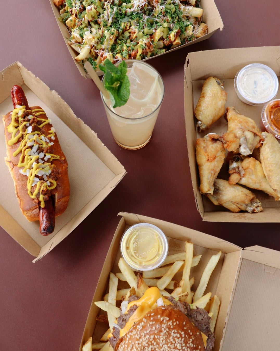 Elevated rooftop food and drink offerings
