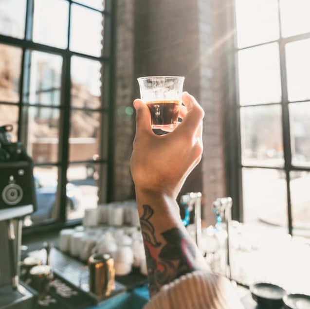 Espresso in the morning light