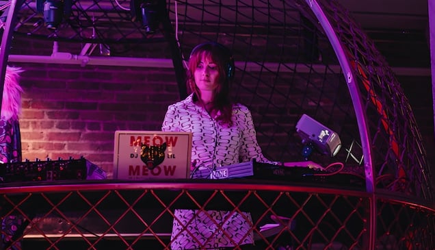Globe DJ booth at After/Glow